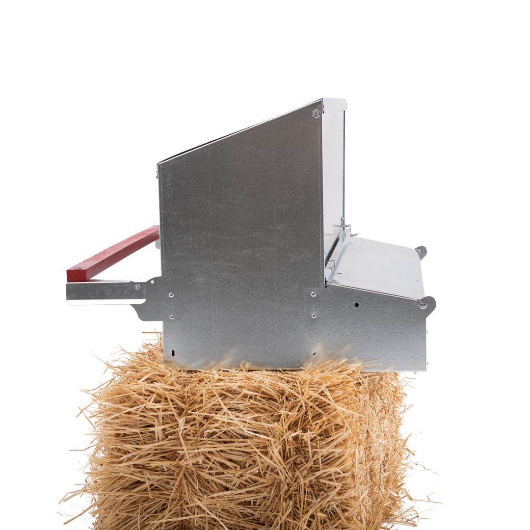 HenGear 34" Galvanized Rollout Nest Box - Medium (Up to 32 Hens)