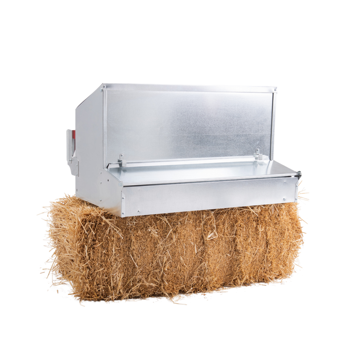 HenGear 34" Galvanized Rollout Nest Box - Medium (Up to 32 Hens)