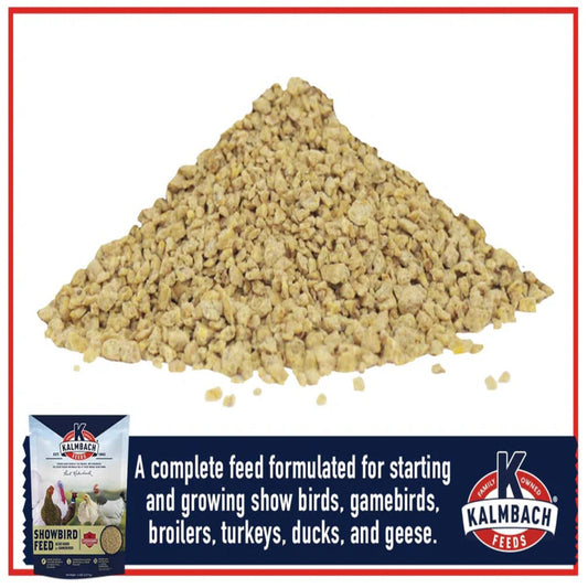 5 lb bag of Hatching Time 24% Show Bird starter grower crumble feed for poultry and gamebirds