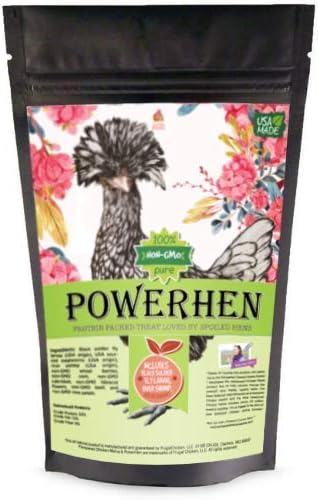 High protein chicken treat with mealworms and black soldier fly, 4-pound bag by Dahlia Pets.