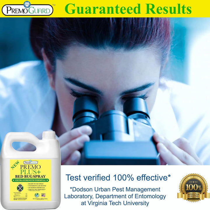 Premo Bed Bug Plus - 128 oz - Totalmente natural, no tóxico - Premo Guard