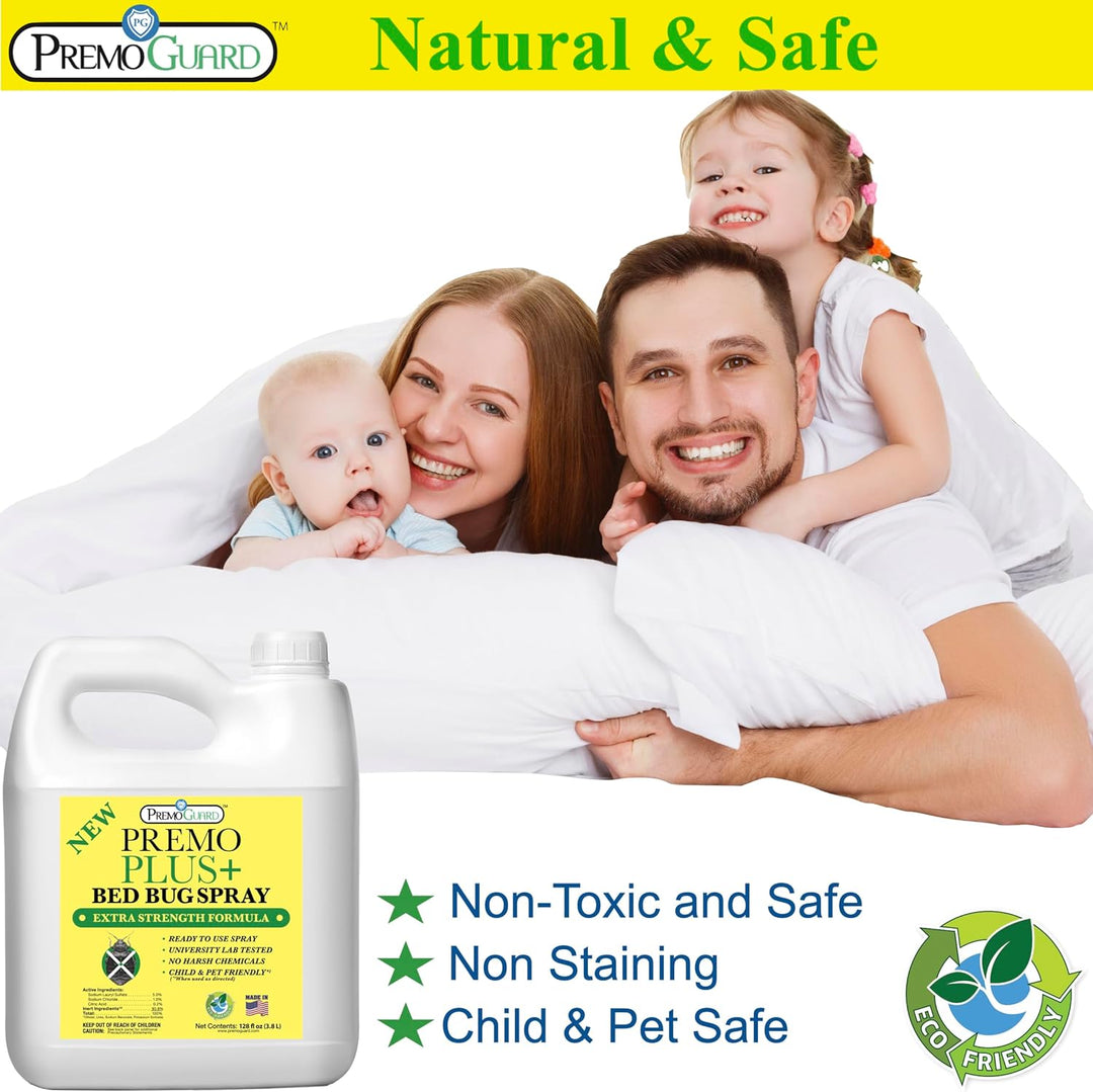 Premo Bed Bug Plus - 128 oz - Totalmente natural, no tóxico - Premo Guard