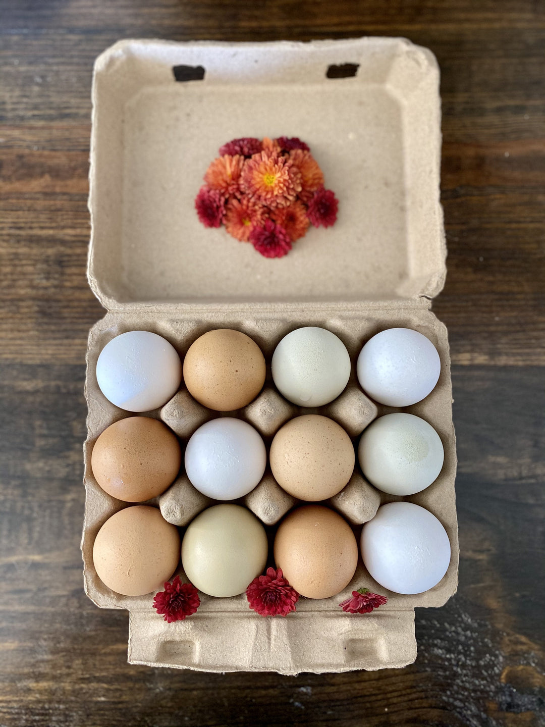 Henlay Vintage Cardboard Egg Cartons 3x4 Design - Tan/White 25-200 Pack