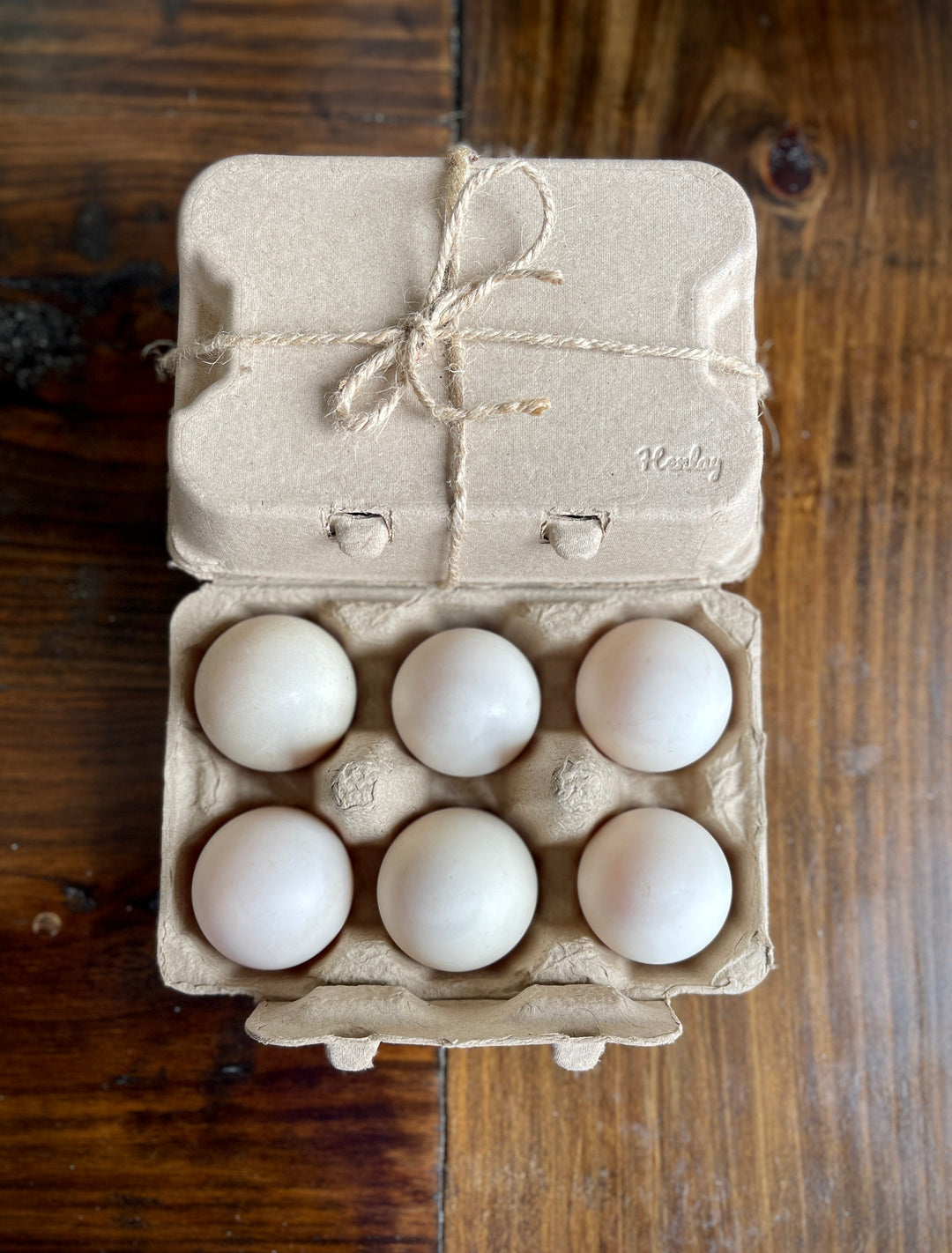 Henlay Jumbo Duck Egg Cartons - Recycled Cardboard, 6-Count
