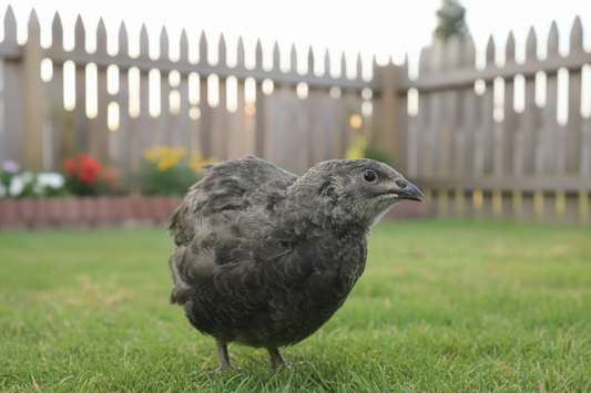 Black and white Coturnix quail hatching eggs in a 50:50 mix, available in different egg counts.