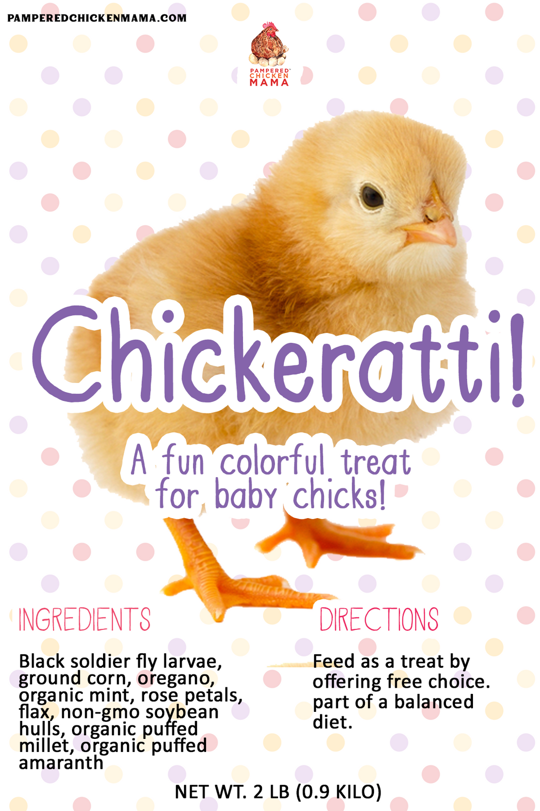 Chickeratti Protein-Rich Treat for Baby Chicks with Mealworms