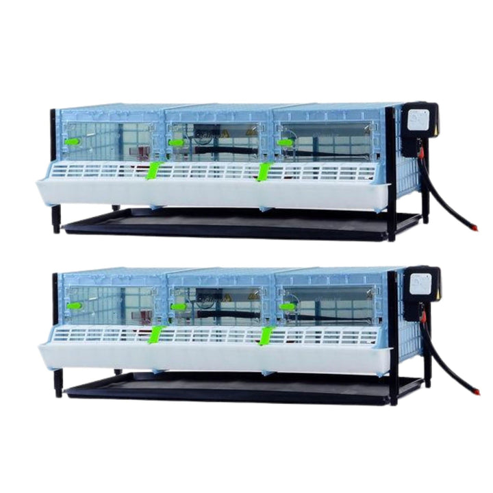 Double layer, 9.5-inch chick brooder by Hatching Time with automatic heater features
