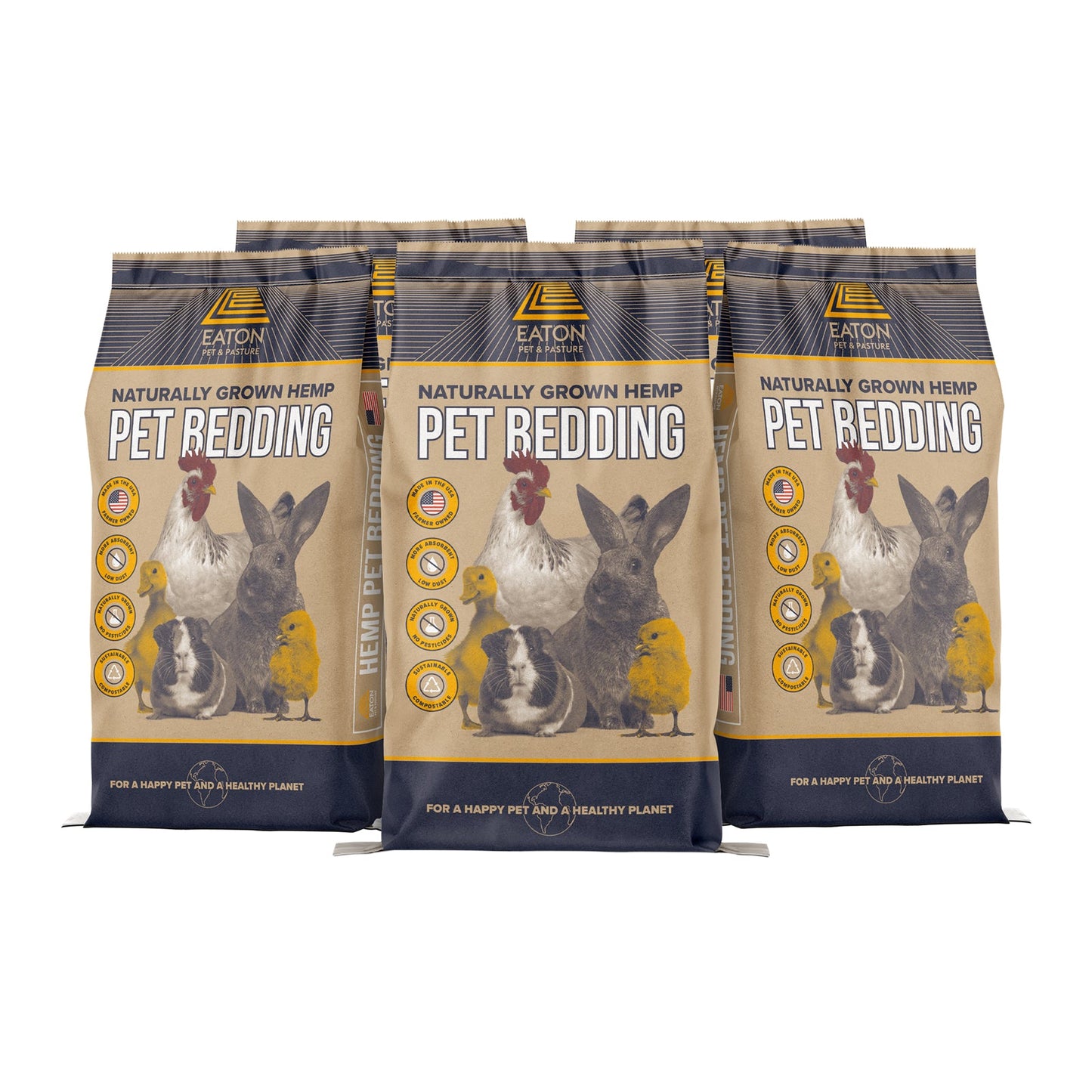 Premium Hemp Pet Bedding 8lb - USA Grown, Low Dust, Absorbent