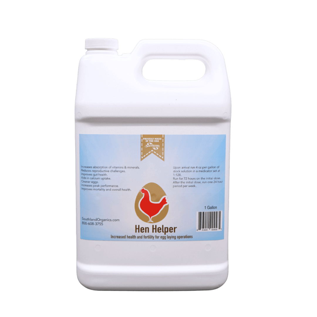 Southland Organics Hen Helper Organic Probiotics & Electrolytes for Layer Chickens in 2.5 Gallon container