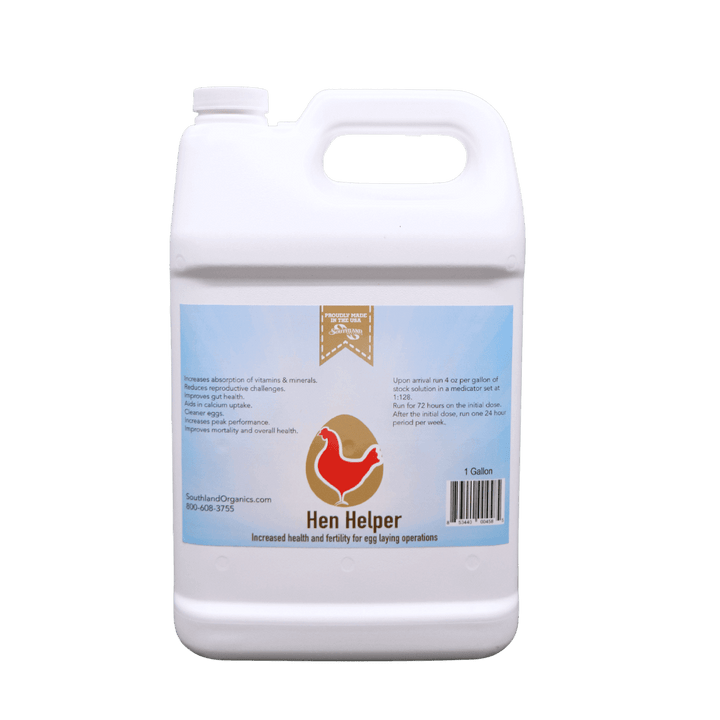 Southland Organics Hen Helper Organic Probiotics & Electrolytes for Layer Chickens in 2.5 Gallon container