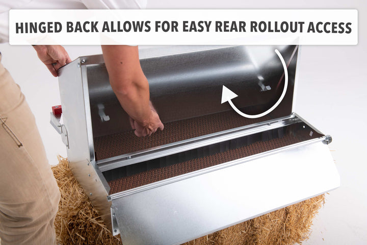 HenGear 24" Galvanized Rollout Nest Box - 20 Hens Premium