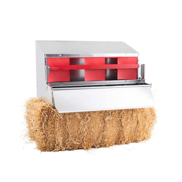 HenGear 34" Galvanized Rollout Nest Box - Medium (Up to 32 Hens)