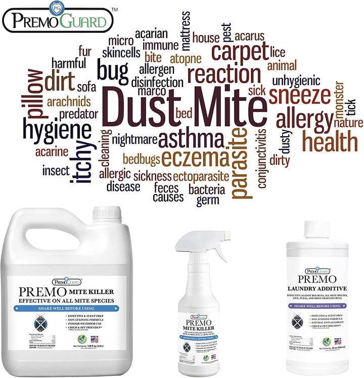Spray antiácaros de 947 ml (32 oz) - Totalmente natural, no tóxico - de Premo Guard
