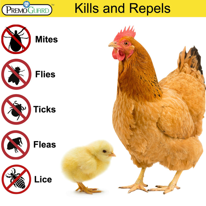 32oz Premo Guard natural poultry spray bottle for plant-based mite control in chicken coops