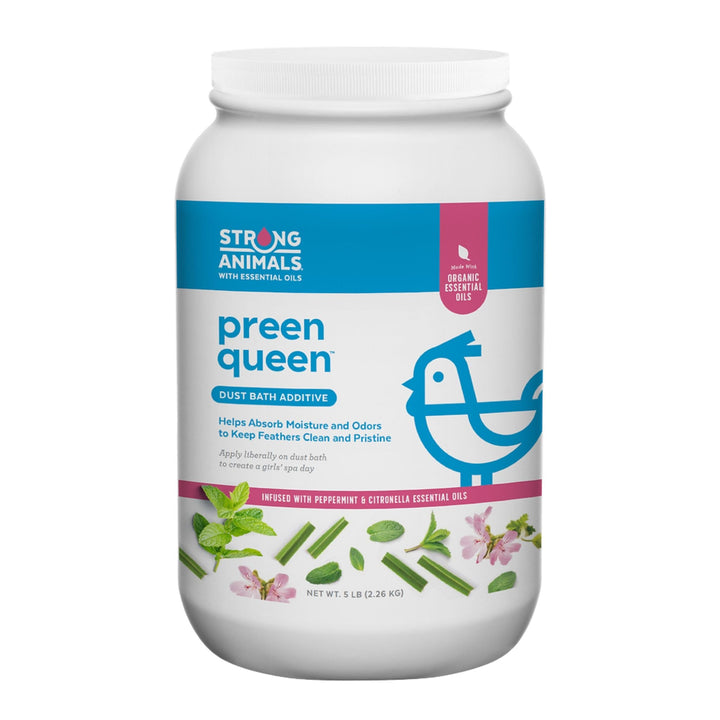 Preen Queen Natural Dust Bath Additive - 5lb Zeolite & DE Formula