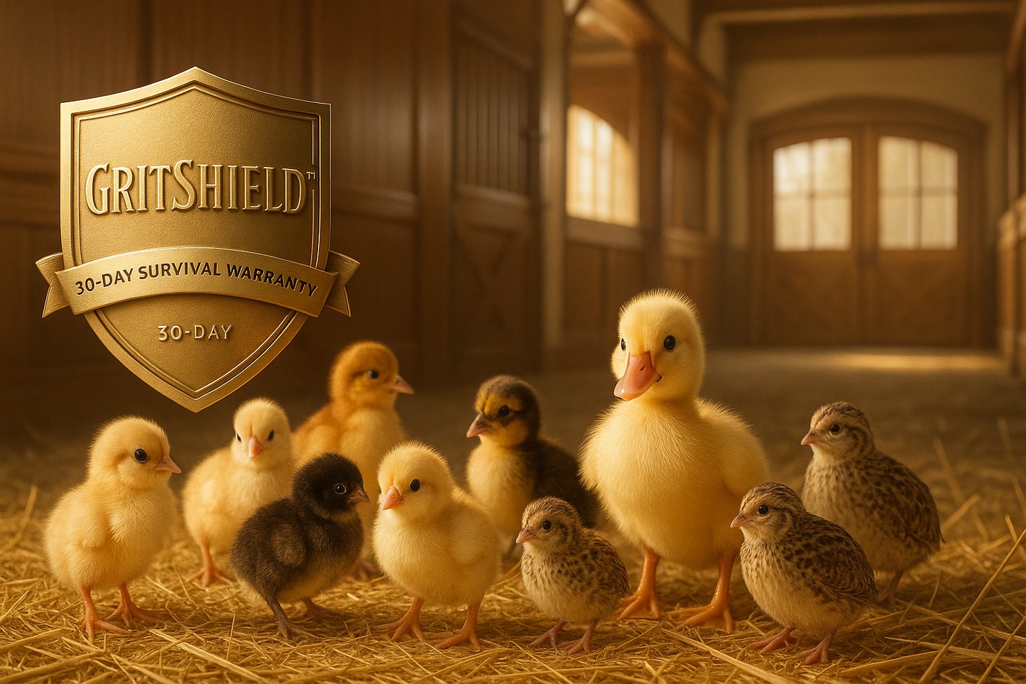 GritShield™ 30-Day All-Poultry Survival Warranty