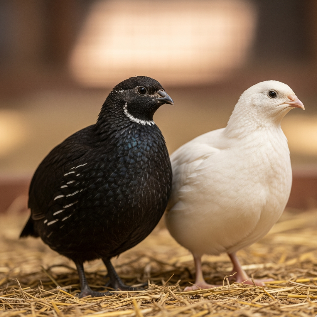 Premium Coturnix Quail Hatching Eggs - Black White 50:50 Mix
