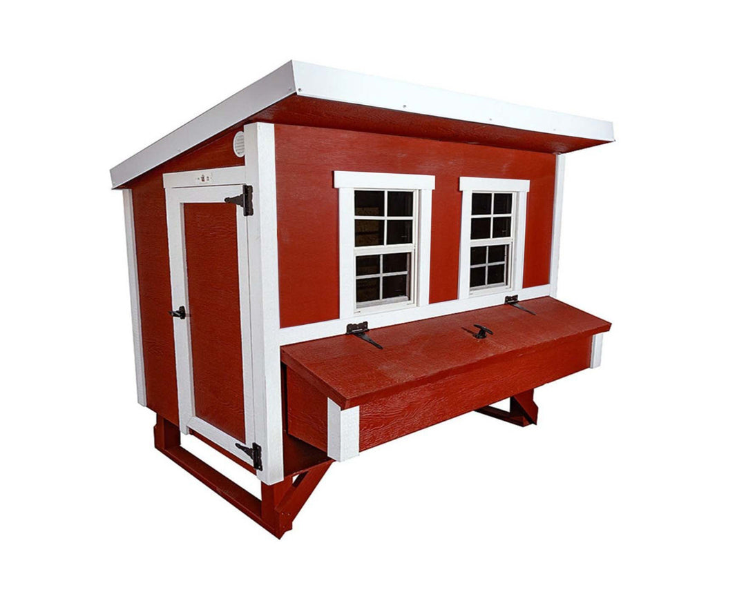 OverEZ Large Chicken Coop - Heavy Duty Wood - Up to 15 Chickens