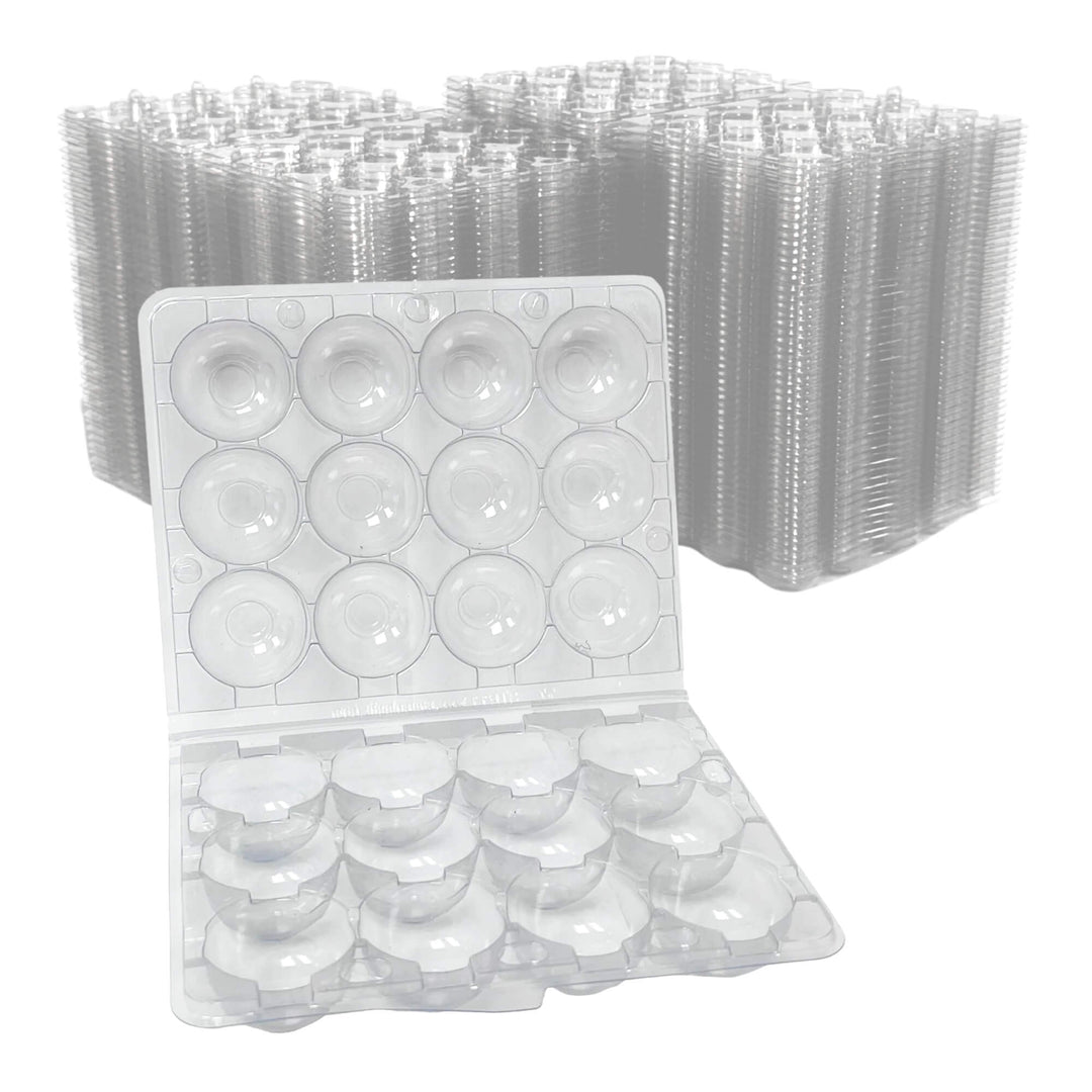 Confezione da 12 uova di quaglia - Plastica Transparente