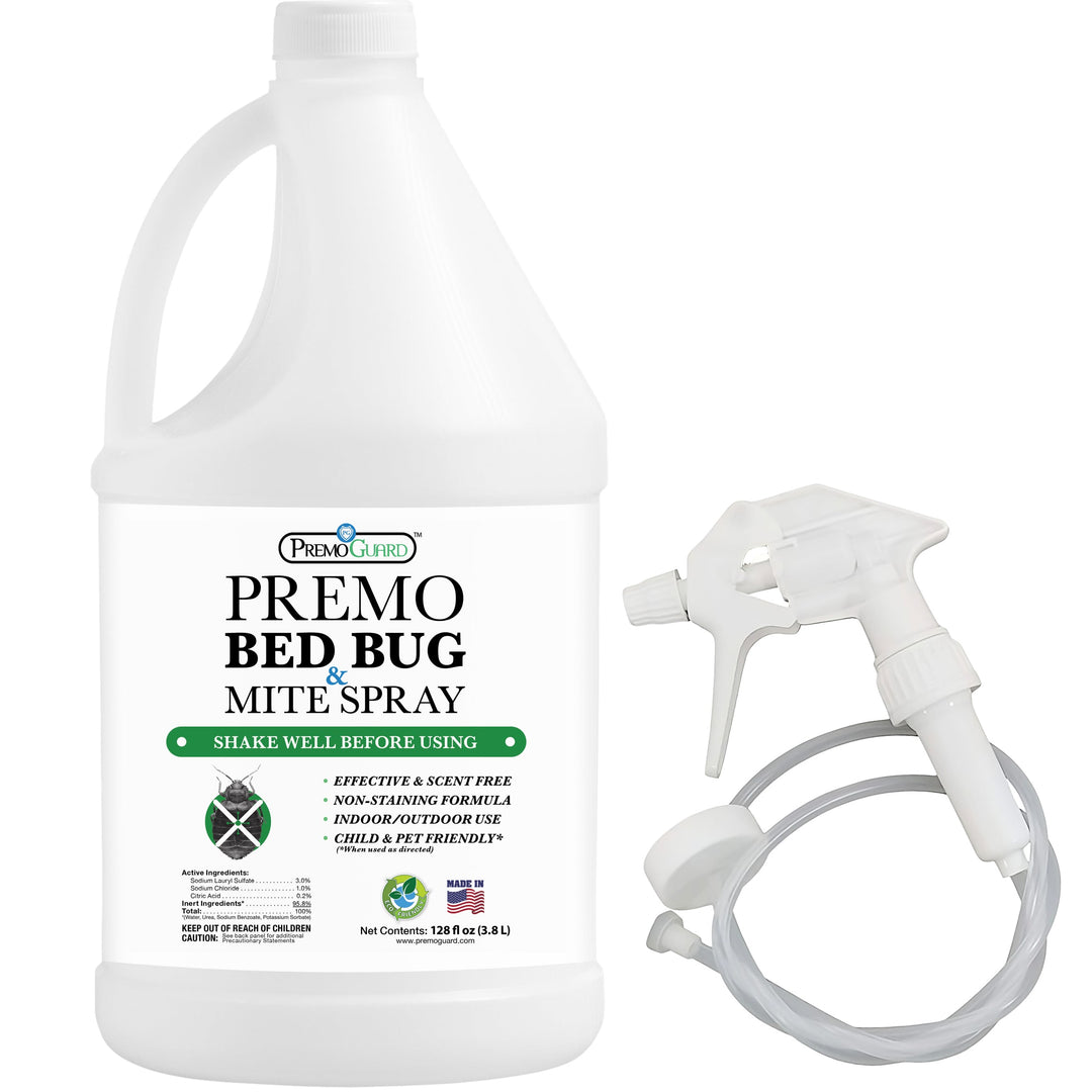 Bed Bug & Mite Killer - 128 oz - All Natural Non-Toxic - By Premo Guard