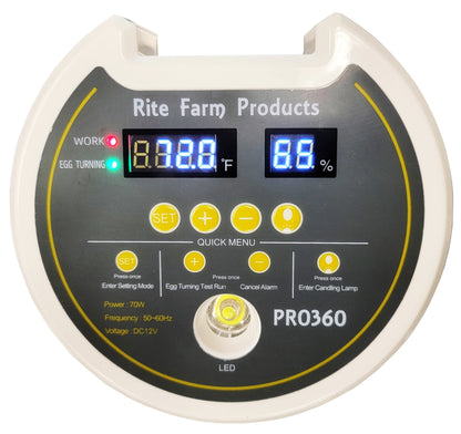PRO 360 Rite Farm Products 21 Chicken Egg Incubator & or Optional Egg Turner Trays