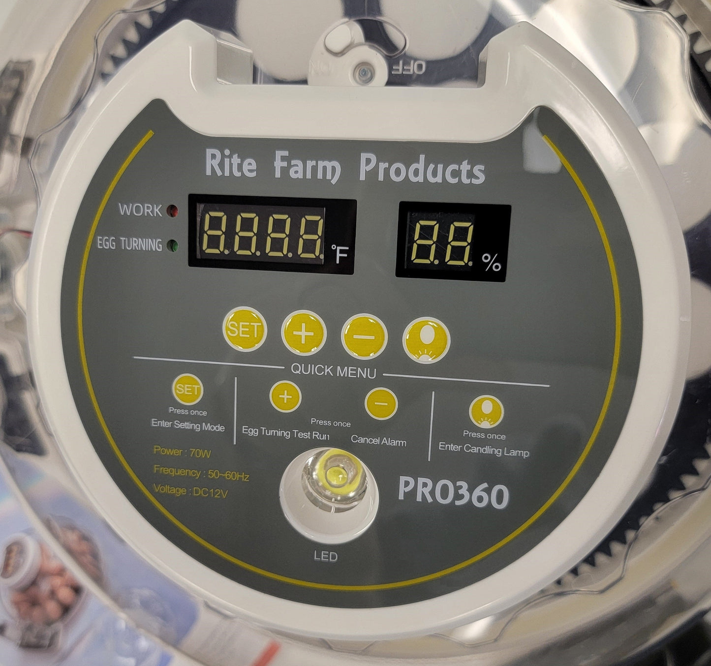 PRO 360 Rite Farm Products 21 Chicken Egg Incubator & or Optional Egg Turner Trays