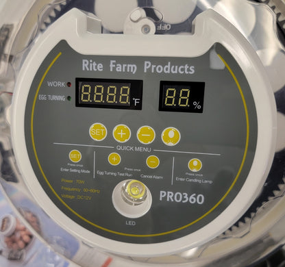 PRO 360 Rite Farm Products 21 Chicken Egg Incubator & or Optional Egg Turner Trays