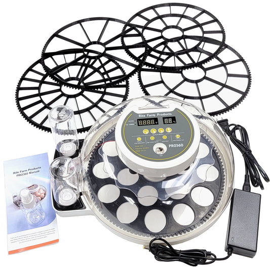 PRO 360 Rite Farm Products 21 Chicken Egg Incubator & or Optional Egg Turner Trays