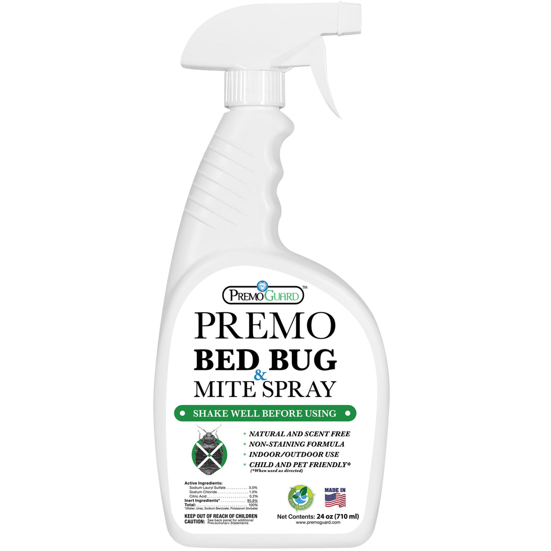 Insecticida para ácaros y chinches de cama, 24 oz, totalmente natural y no tóxico, Premo Guard 