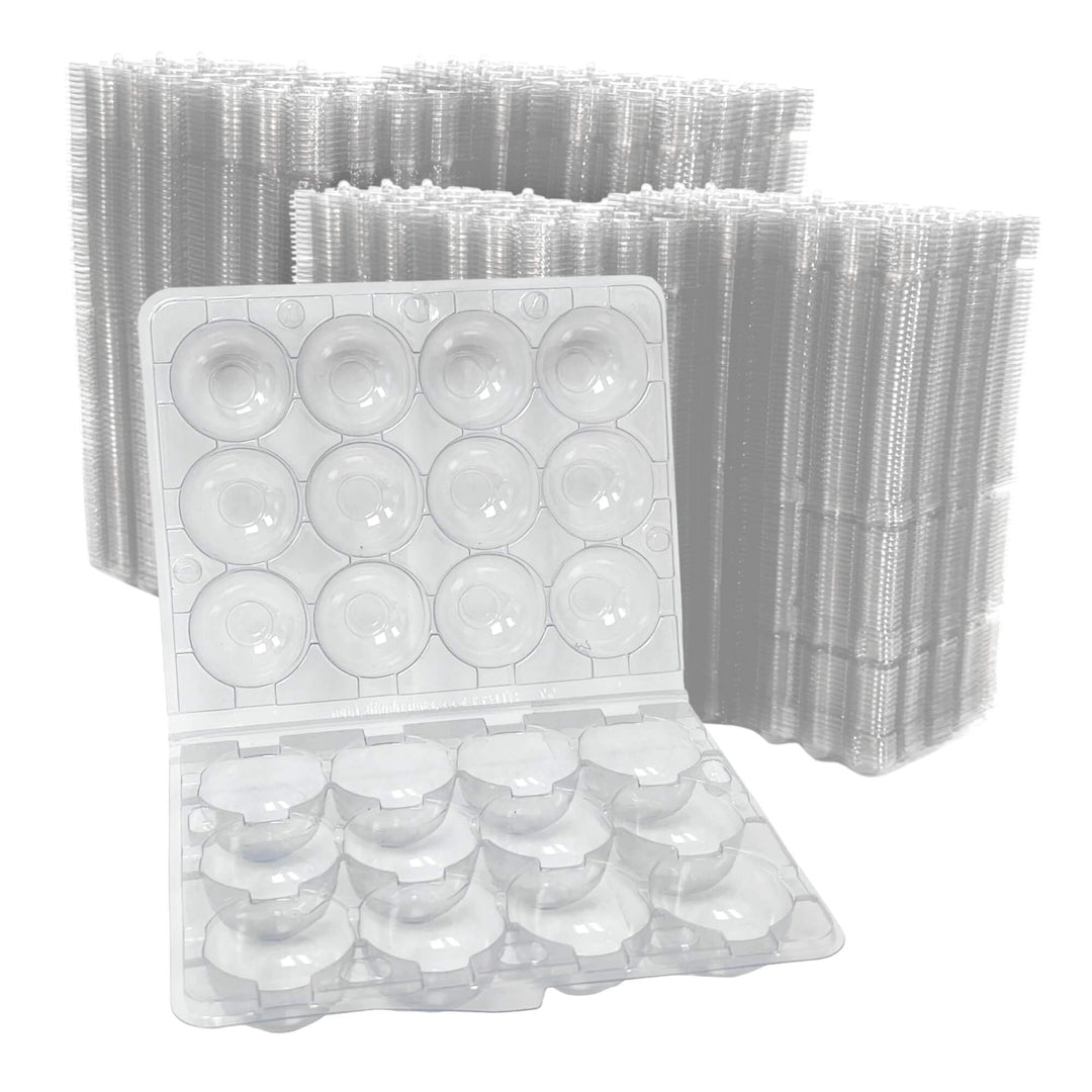 Confezione da 12 uova di quaglia - Plastica Transparente