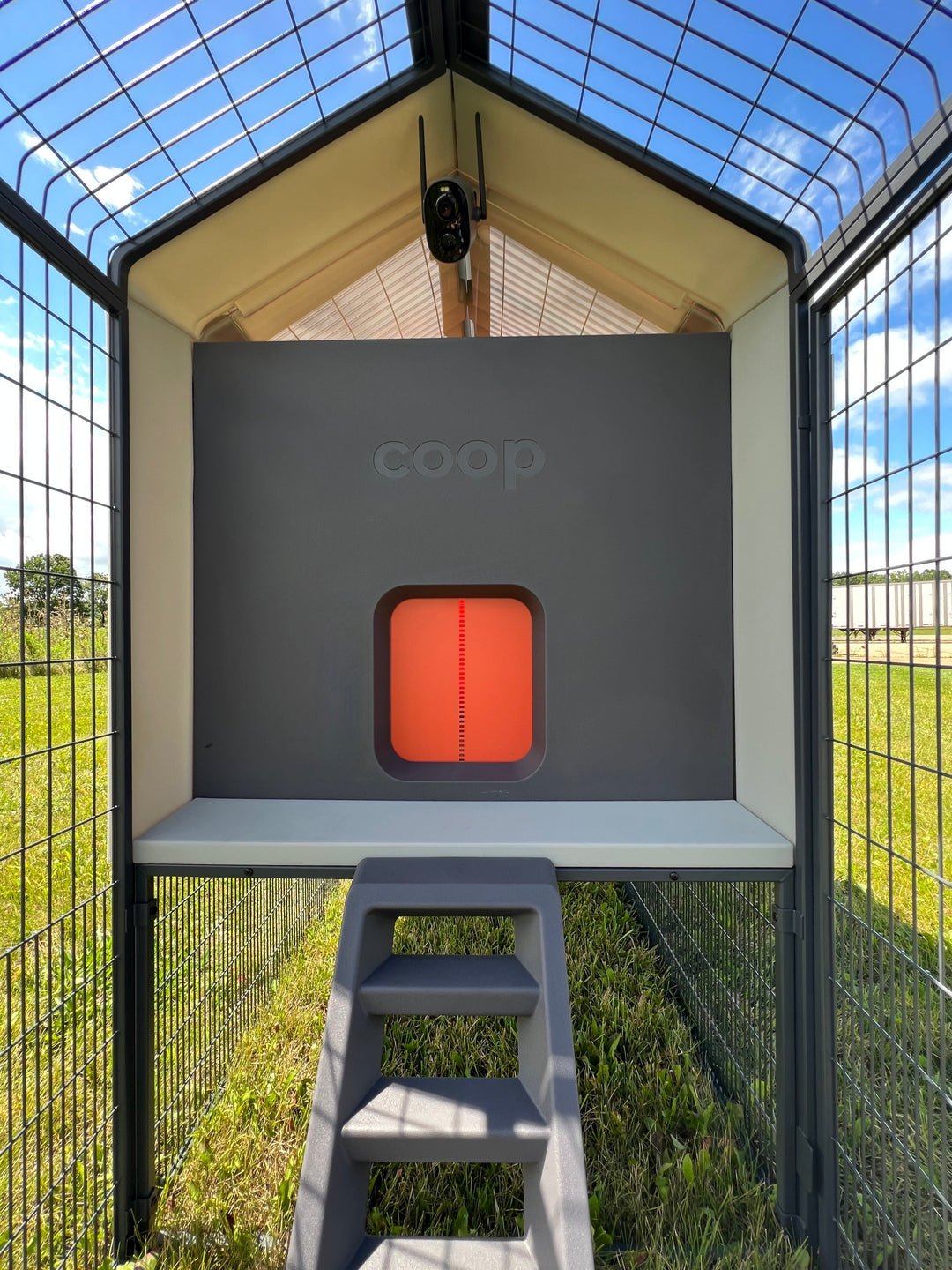 Smart Automated Chicken Coop + Steel Run - AI Cameras & App Control