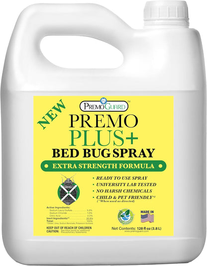Premo Bed Bug Plus - 128 oz - Entièrement naturel non toxique - Premo Guard 
