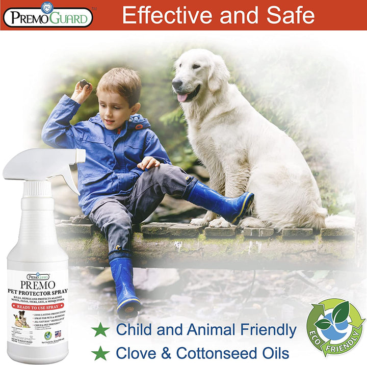 Protector para mascotas de 16 oz - Totalmente natural y no tóxico - Premo Guard 