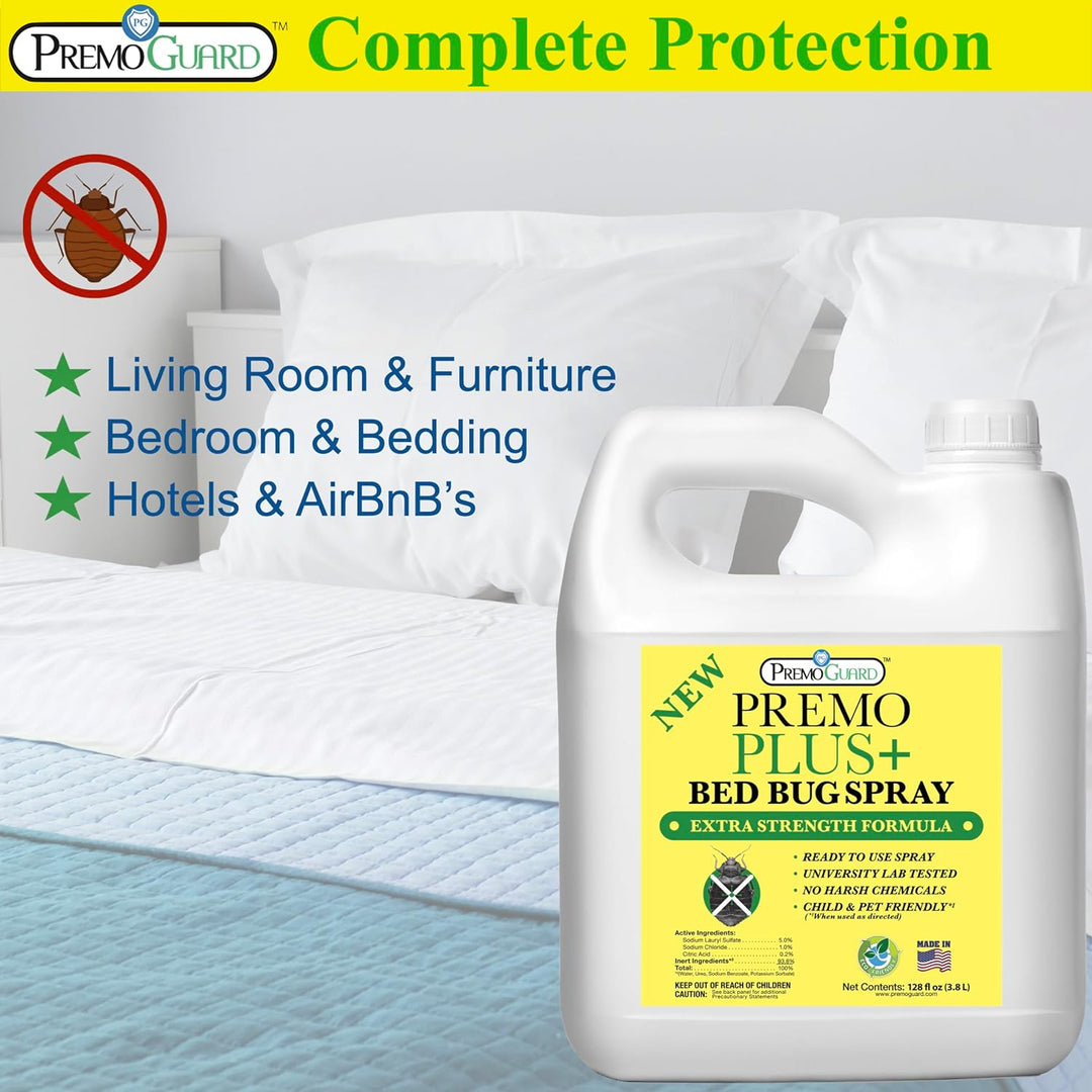 Premo Bed Bug Plus - 128 oz - All Natural Non Toxic - Premo Guard