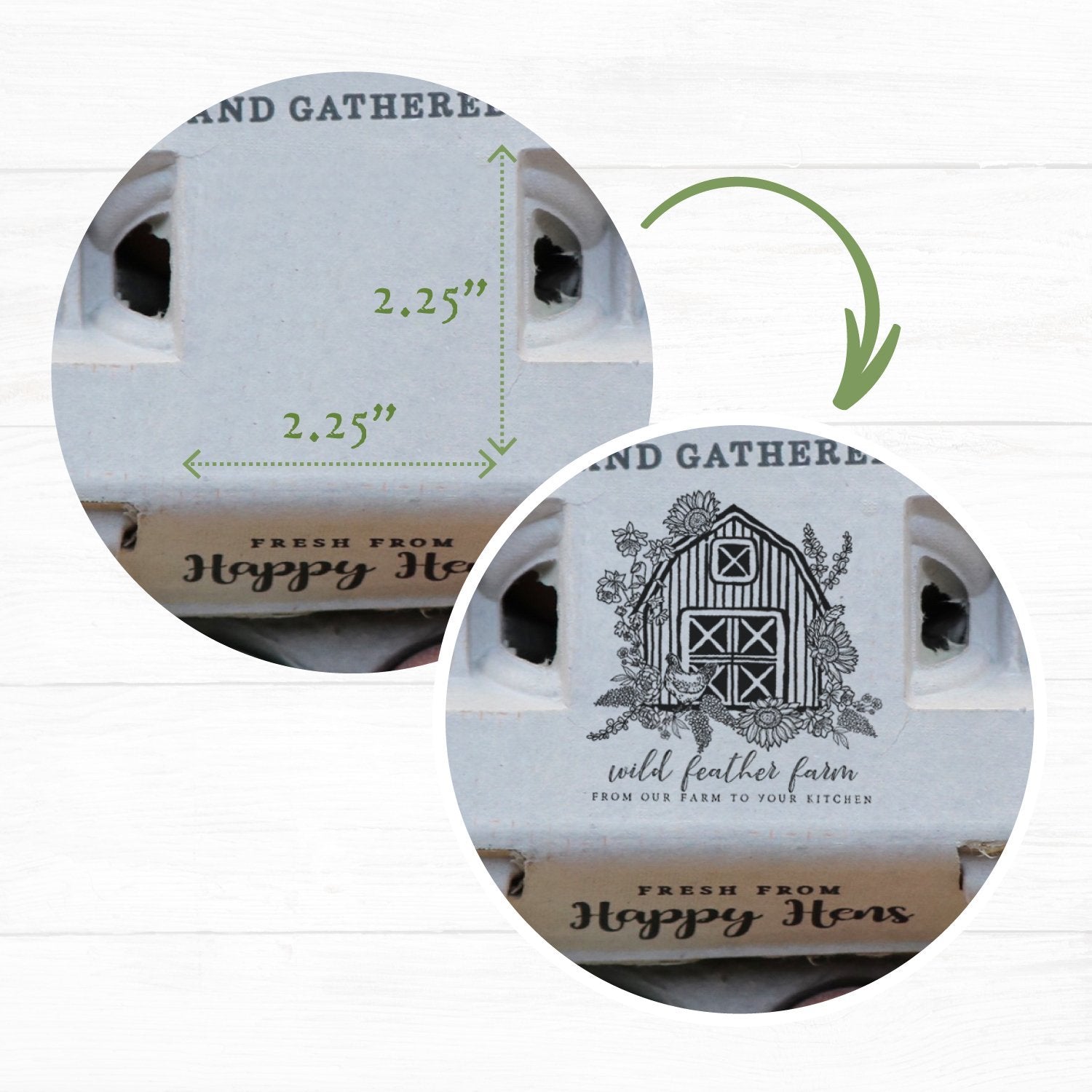 Customizable blank egg cartons made from recycled pulp fiber in assorted quantities by My Pet Chicken