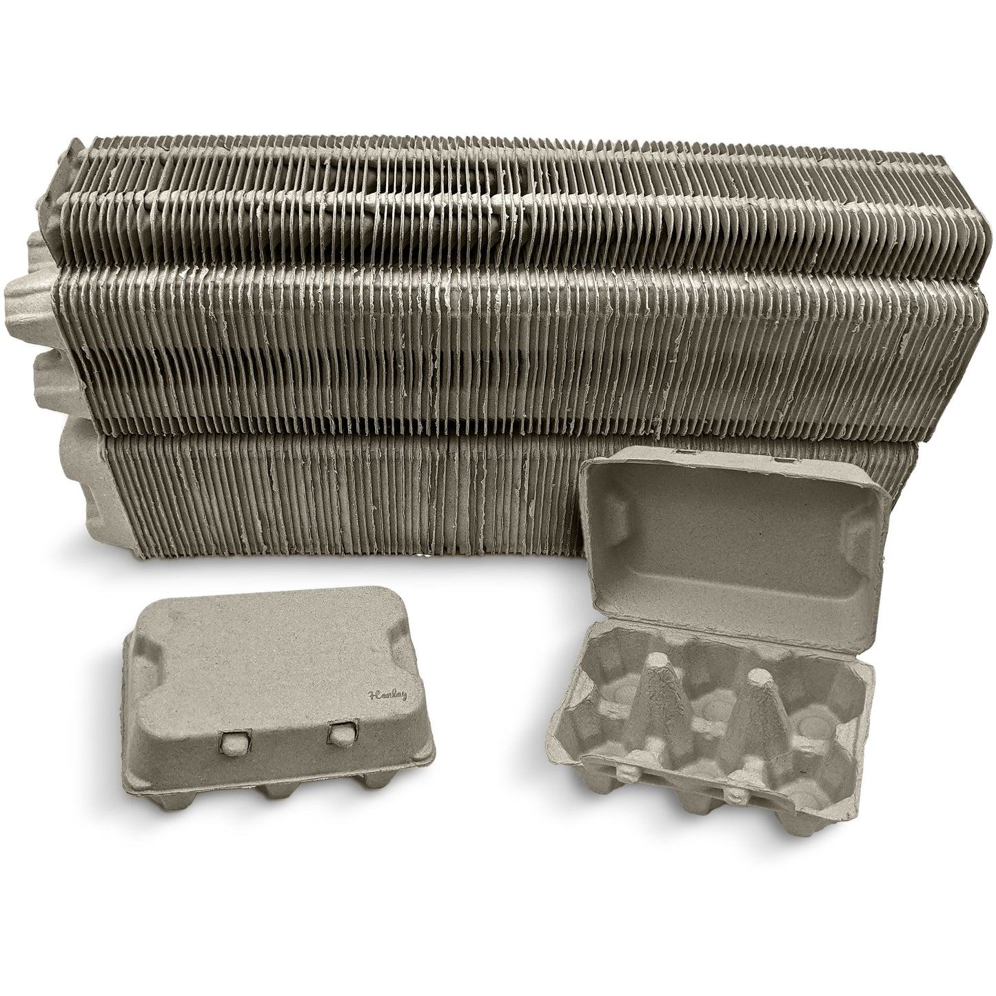 Henlay Jumbo Duck Egg Cartons - Recycled Cardboard, 6-Count