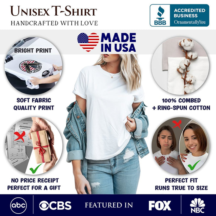 Pecking Chicken T-Shirt, Red Glasses and Bow White Tee for Sassy Women