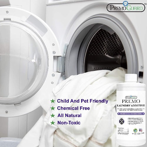 Bed Bug & Mite Killer Laundry Additive - 32 oz - All Natural Non Toxic - Premo Guard