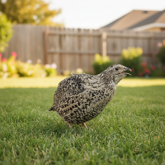 Fertile calico quail hatching eggs, available in packs of 12 and 24, by Quailz.com