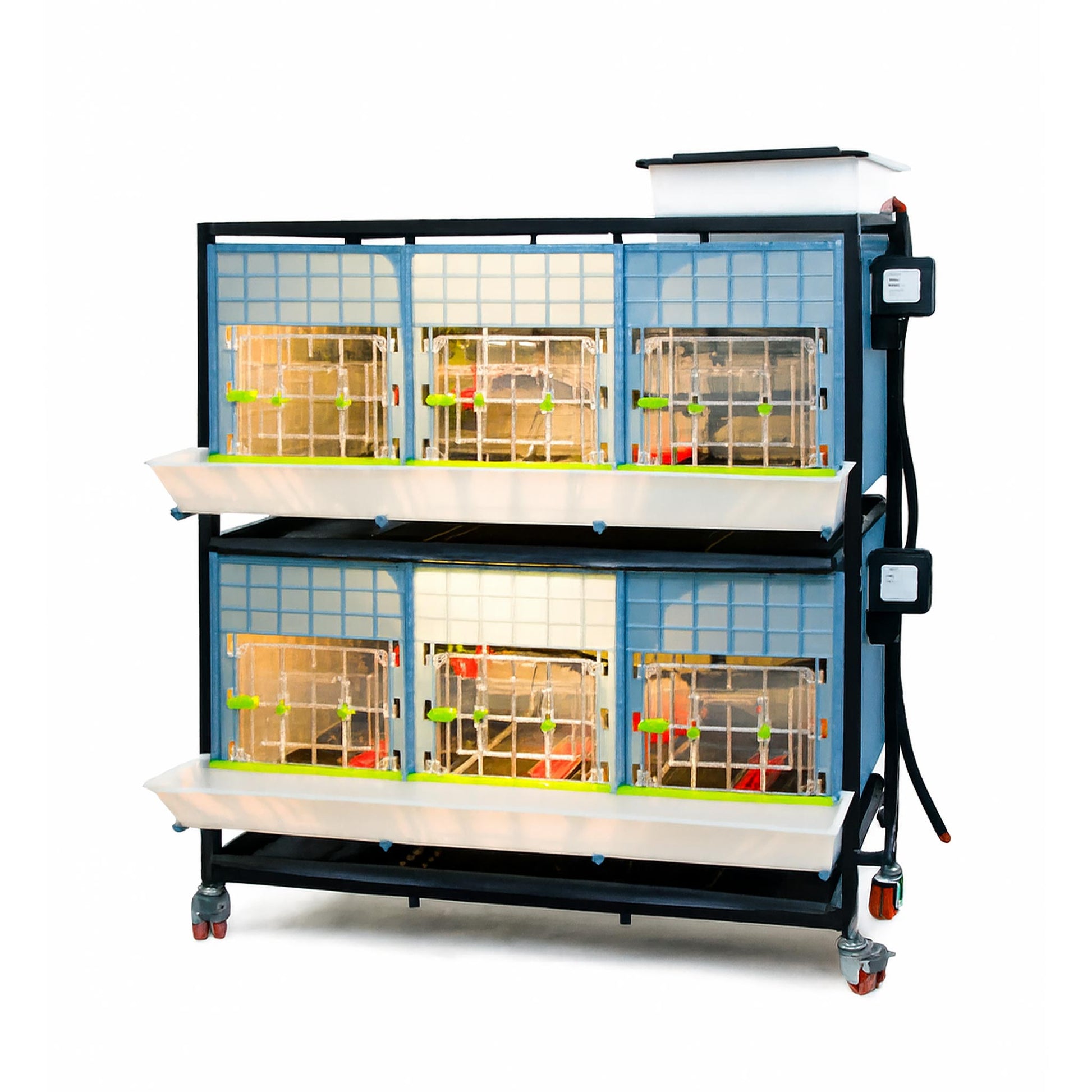 15-inch Hatching Time 2-layer chick brooder with heating features and thermometer for baby chicks