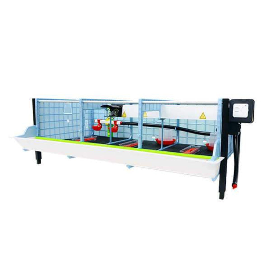 Hatching Time 9.5-inch double layer chick brooder with automatic heater for optimal poultry care