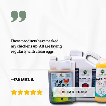 Southland Organics Backyard Poultry Bundle with apple cider vinegar supplements for healthier backyard chickens