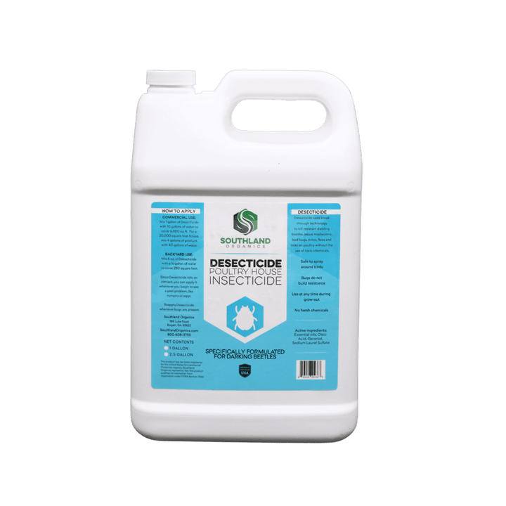 Southland Organics natural insecticide spray for poultry in quart size bottle, effective against chicken mites and parasites