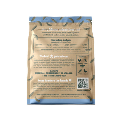 Premium USA Black Soldier Fly Larvae - High Calcium Chicken Treats