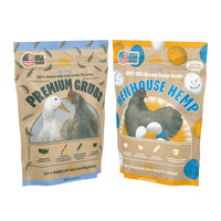 Chicken Snack Pack Bundle with Premium Grubs and Penhouse Hemp treats for backyard chickens by Eaton Pet and Pasture.