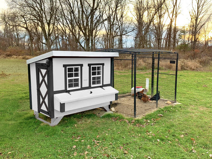 OverEZ Large Chicken Coop - Heavy Duty Wood - Up to 15 Chickens