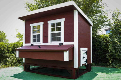 Large wire chicken coop panels with pressure treated wood frame in classic color, 5-panel set featuring 16-gauge wire mesh