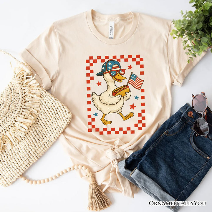 4th of July Patriotic Duck T-Shirt, Funny Independence Day Tee
