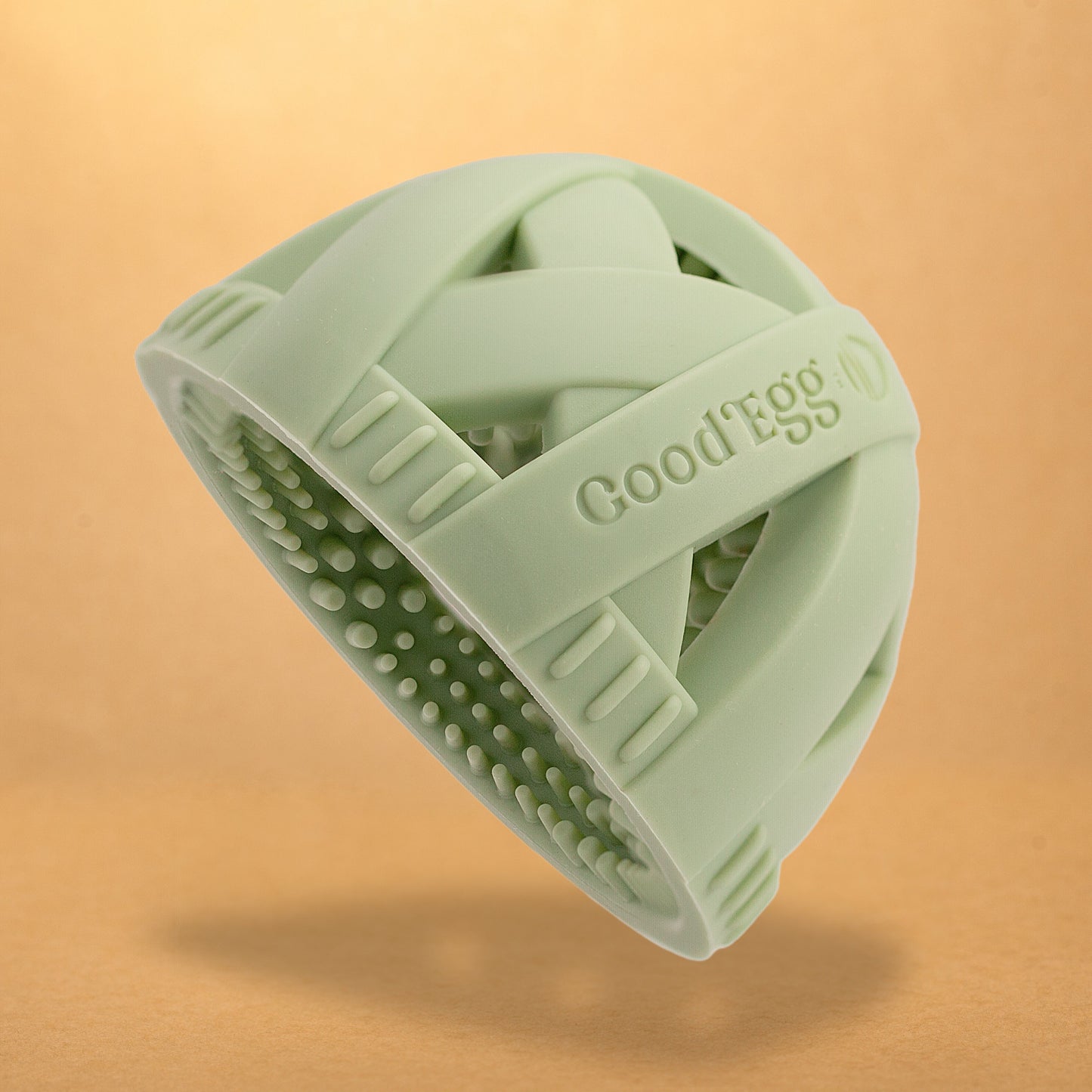 GoodEgg silicone egg washing brush, dishwasher-safe, designed for standard and large eggs, ideal for backyard chicken keeper