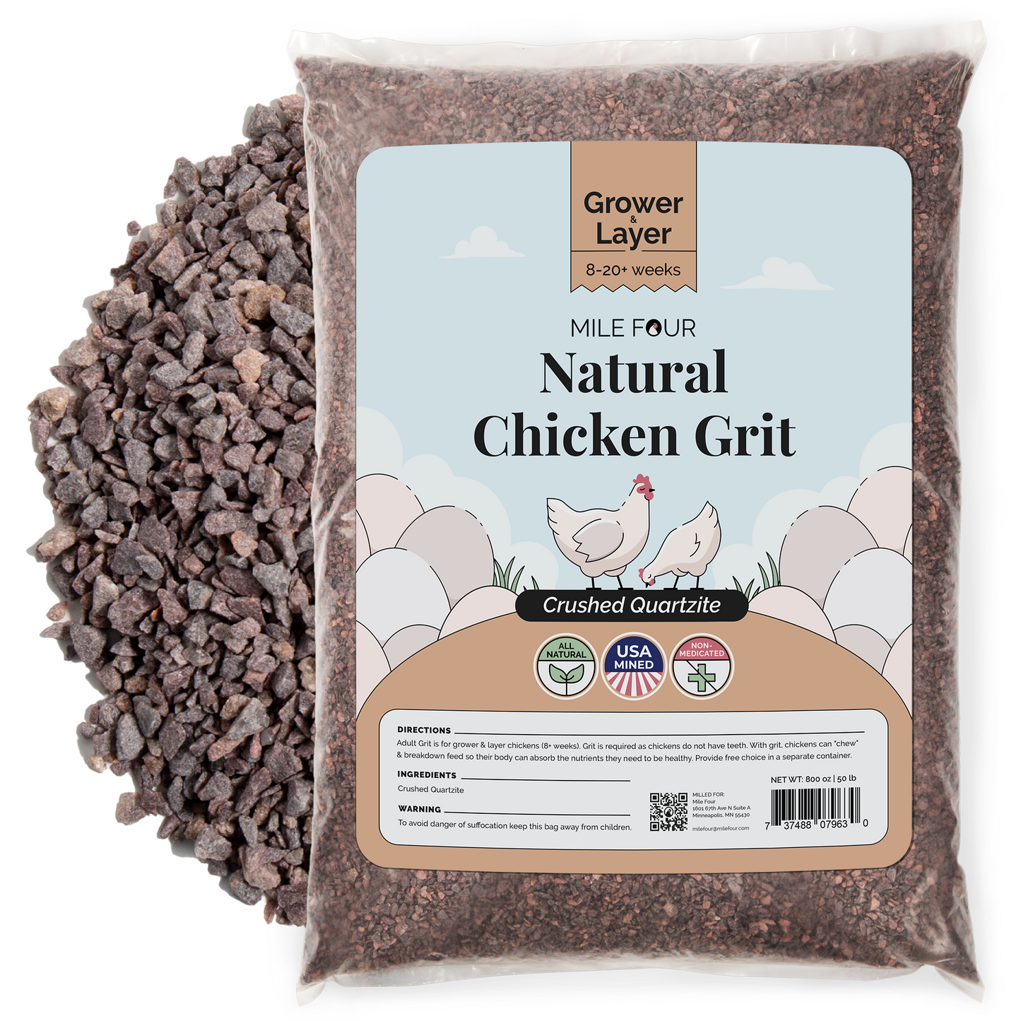 Premium Chicken Grit - Starter & Layer Poultry Digestive Aid